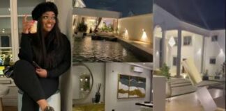 Here’s the trending video of Jackie Appiah’s mansion with her expensive in-house salon (Video)