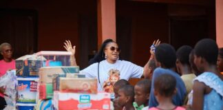 MzGee Donates To Orphanages And Street Hawkers To Celebrates Her 39th Birthday – Photos