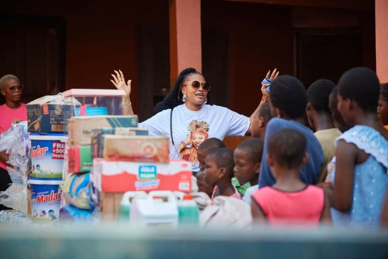 MzGee Donates To Orphanages And Street Hawkers To Celebrates Her 39th Birthday – Photos