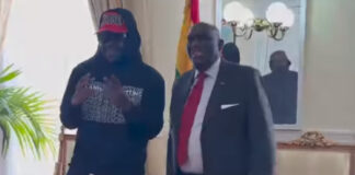 Medikal Pays Courtesy Call To High Commissioner Of Ghana To The UK Ahead Of His Concert (Video)