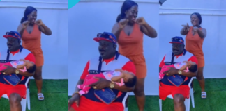 Adorable moment Asantewaa hands over cute baby to Koo Fori (Video)