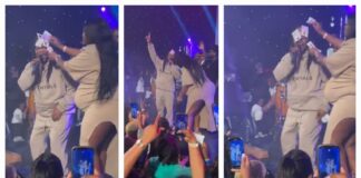 Watch The Moment A Heavily Pregnant Woman Splashed Cash On Daddy Lumba At The Legends Night In The UK (Video)