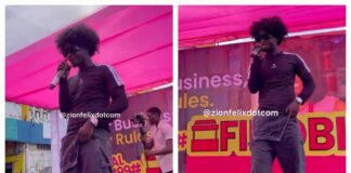Video: Kuami Eugene Performs At The Launch Of FIDOBIZ As He Recovers From Car Accident