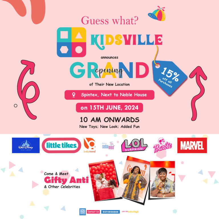 Kidsville To Open A New Branch At Spintex On June 15