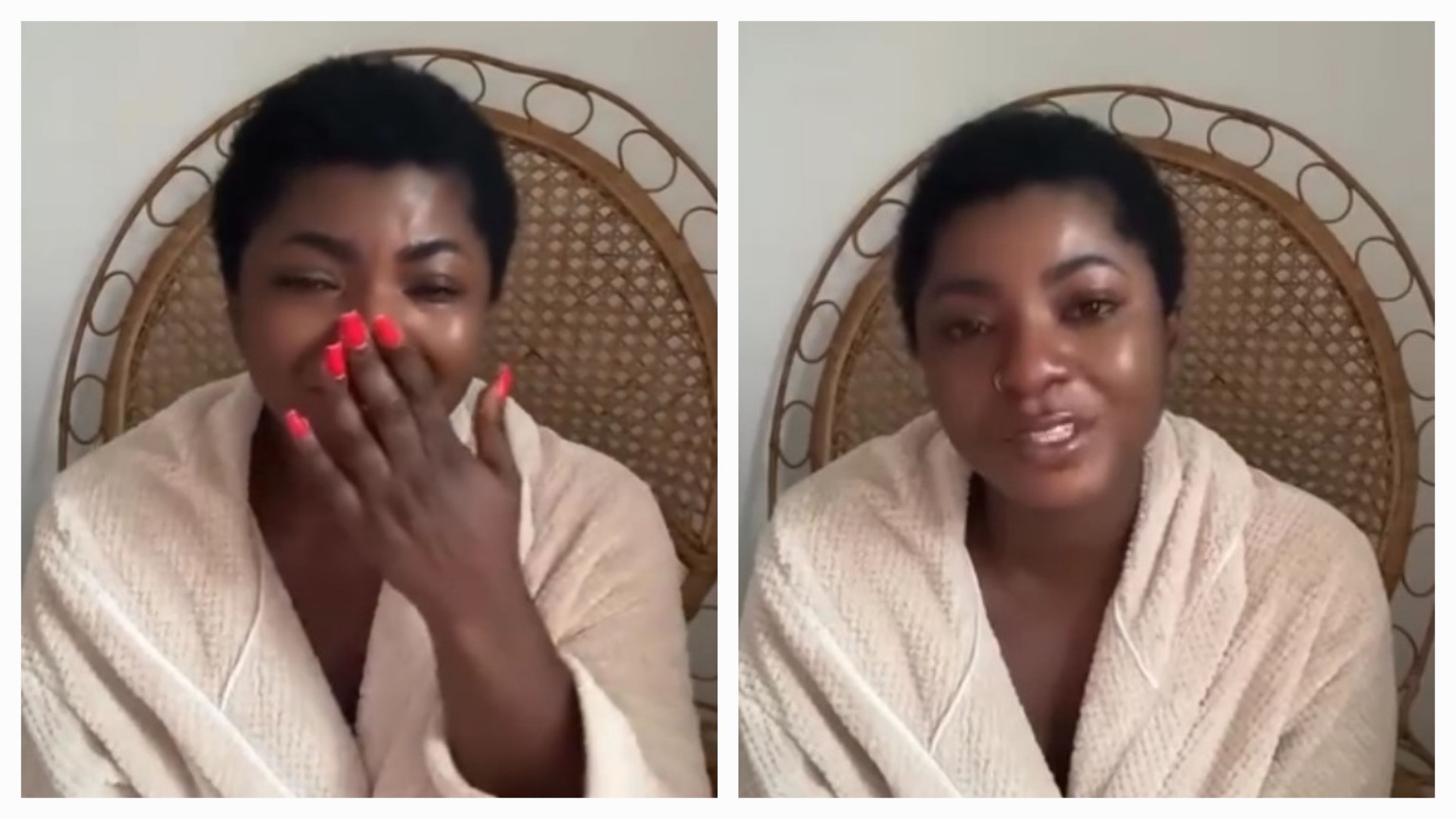 Ahuofe Patri Breaks Down In Tears As She Reminisces Her Late Mum’s Care And Impact On Her Life  (Video)