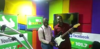 VIDEO: Abeiku Santana Gifts Joe Mettle A Brand New Electric Guitar