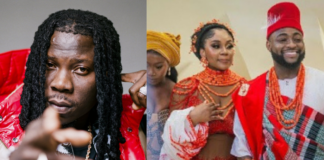 Stonebwoy congratulates Davido and Chioma on their wedding