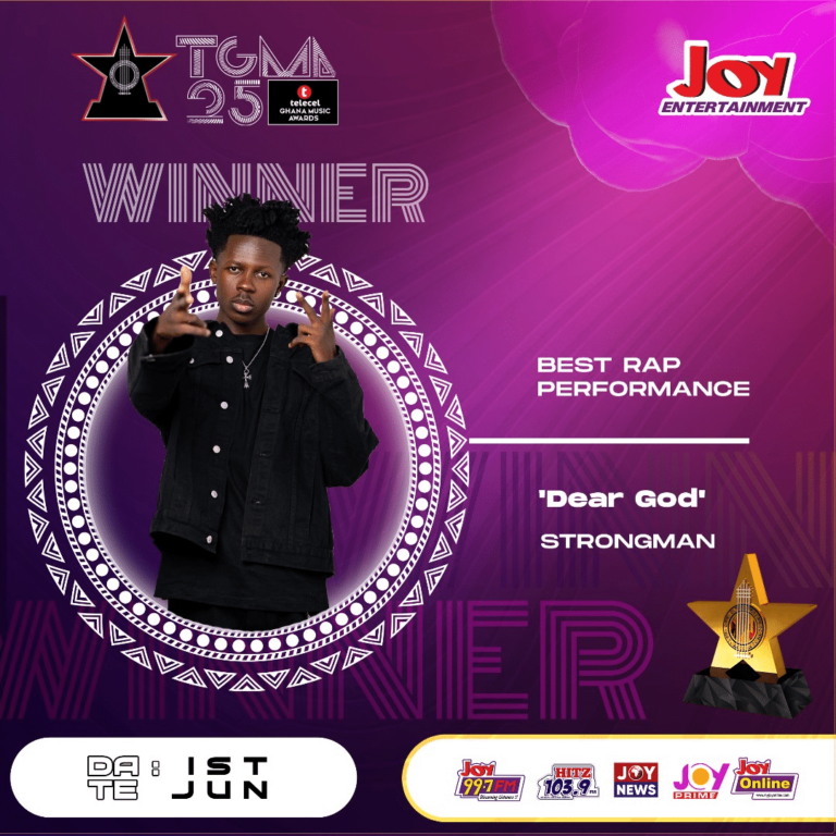 Strongman wins his first-ever TGMA Award as the Best Rapper