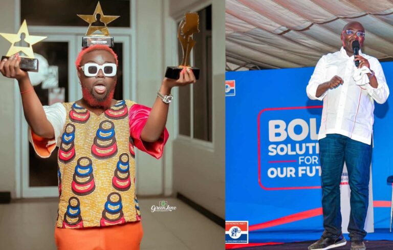 DJ Azonto Endorses Dr. Bawumia At NPP Rally After Demandind 10 Million Dollars From Him Recently For The Use Of His Song Without Consent