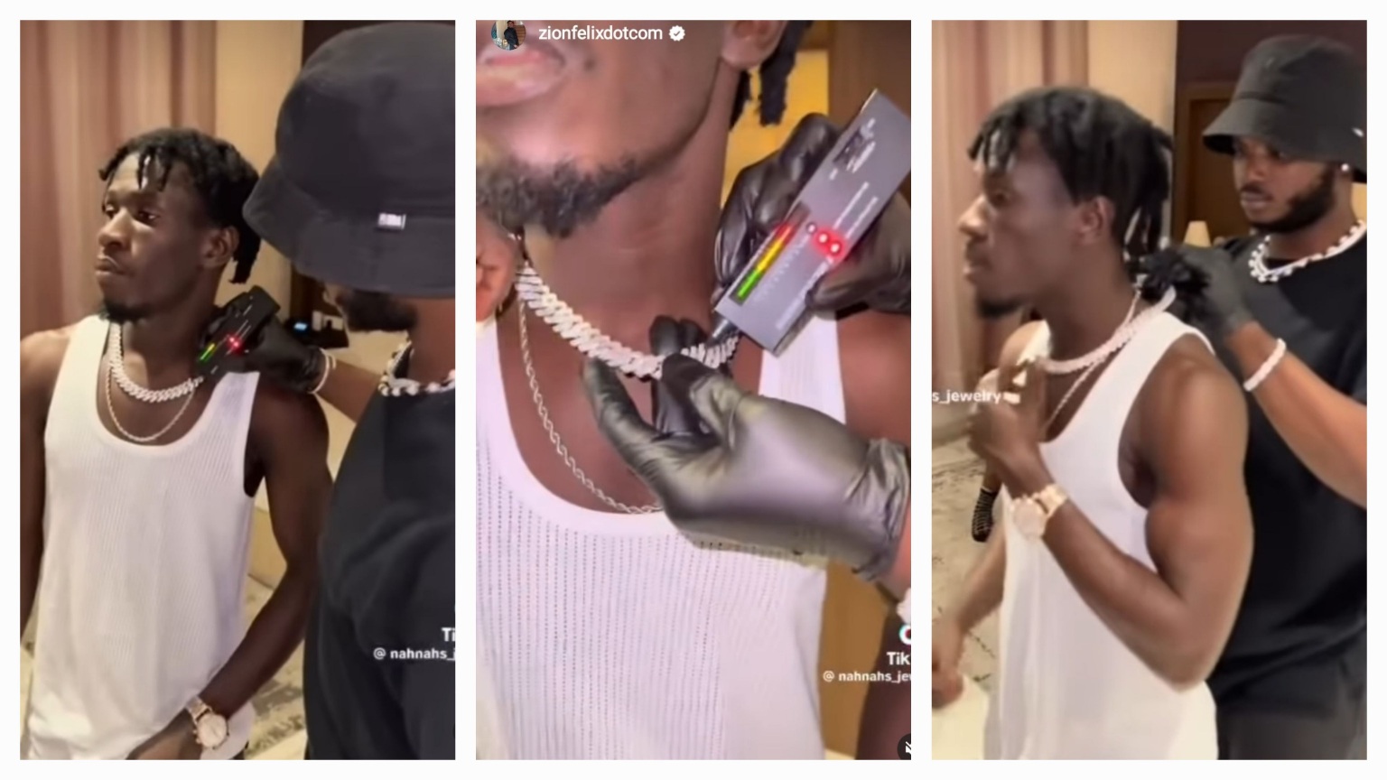 Video: King Paluta Shows Off His Expensive Diamond Necklace