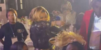 Mcbrown sprays massive cash on Maame Dokono on her 80th birthday celebration