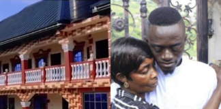 Kumawood actor Lilwin gifts his mother a heavy mansion to mark her 80th birthday (Video)