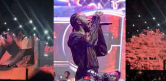 Watch as Black Sherif pauses performance to talk about galamsey