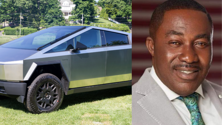 Dr Osei Kwame Despite becomes the first Tesla Cyber Truck owner in Ghana