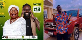 LilWin mocks late Akua Donkor’s running mate amidst concerns over campaign funding