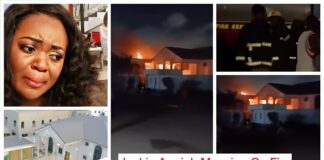 Jackie Appiah’s trassaco mansion catches fire Jackie Appiah