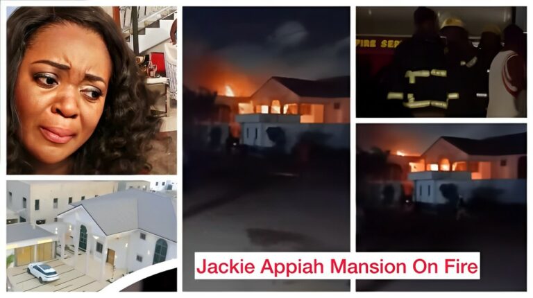 Jackie Appiah’s trassaco mansion catches fire