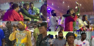Showering Of Cash, Energetic Dance Moves And More; Watch What Lilwin Did At The Launch Of Prophet Adom Kyei-Duah’s “Daughter”, Naa Jacque E.P (Video)