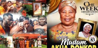 Photos And Videos From Akua Donkor’s One-week Celebration Surface Online As Top Politicians Miss Out