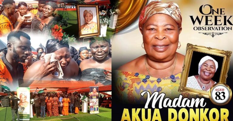 Photos And Videos From Akua Donkor’s One-week Celebration Surface Online As Top Politicians Miss Out
