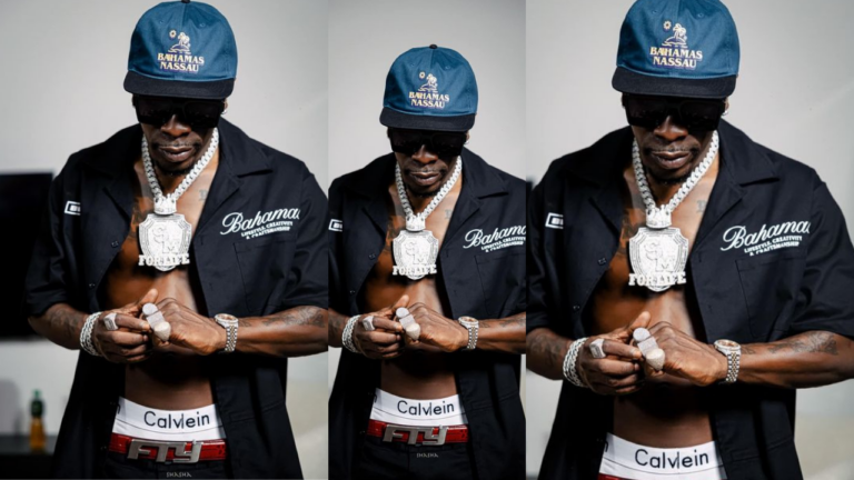Ghanaians troll Shatta Wale for weraring a fake underwear