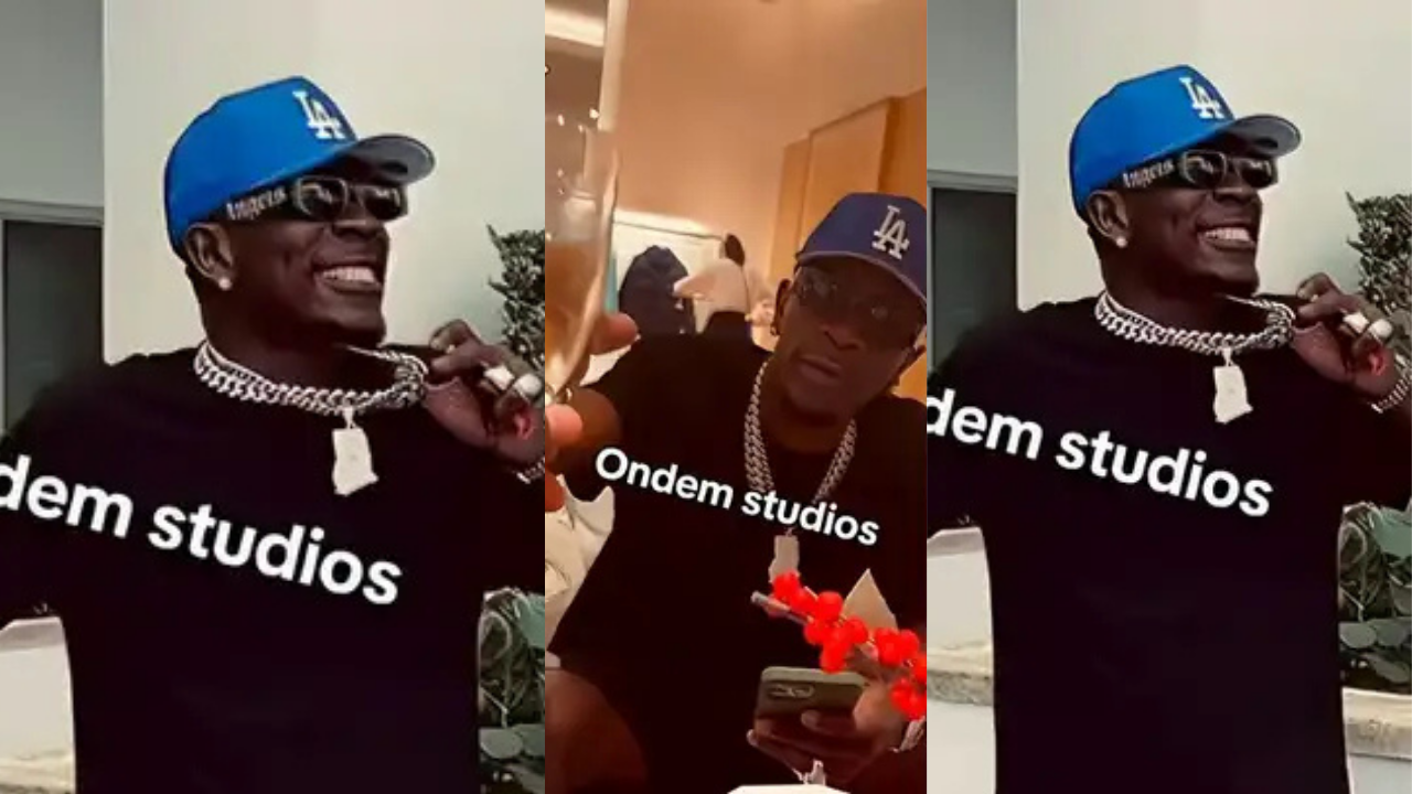 Shatta Wale chills with his friends in the US ahead of his show in Jamaica