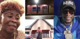 Shatta Wale’s Mom Goes To Testify In Church After Her Son Bought Her a Three-Bedroom House – Watch Video