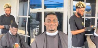 Cristiano Ronaldo Jr’s Barber, Legacy The Barber Visits Ghana and Gives Zionfelix a Fresh Haircut