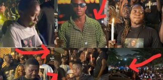 VIDEO: Top Stars And Fans Show Up in Their Numbers For Late Actor C Confion’s Candle Procession Ahead Of His Burial