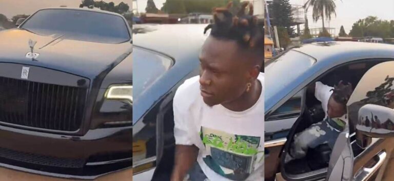 Video of Jay Bhad cruising in a Rolls Royce gets Ghanaians talking