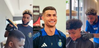 Legacy De Barber Reveals How He Got The Chance To Shave Cristiano Ronaldo And Became His Son’s Barber