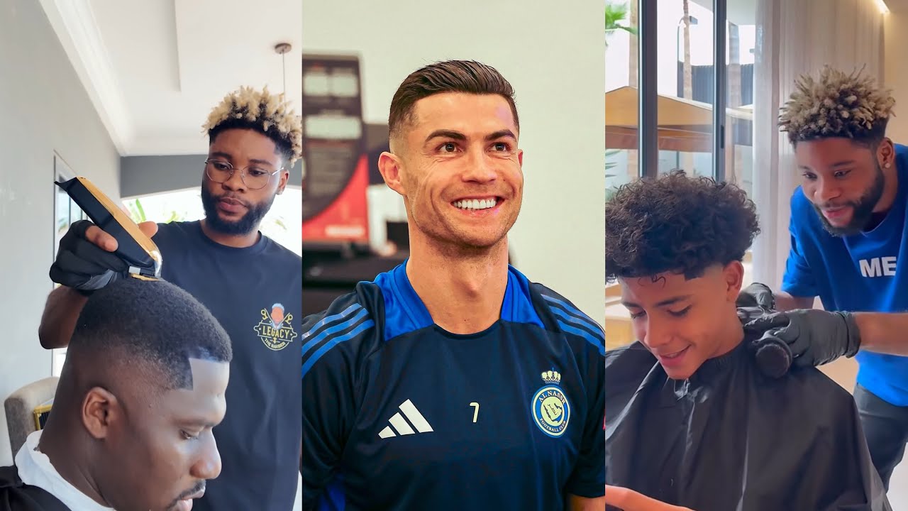 Legacy De Barber Reveals How He Got The Chance To Shave Cristiano Ronaldo And Became His Son’s Barber