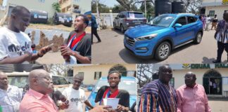 Ghanaian Businessman Gifts Enoch Eshun Who Has Been Standing For Five Years Due To Rare Condition A Brand-New Car
