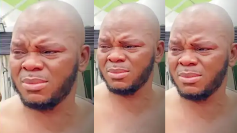 Watch how Obinim cried uncontrollably at his sister’s funeral