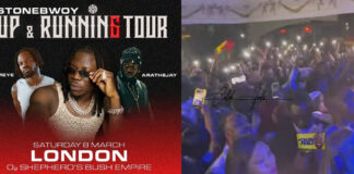 VIDEO: Stonebwoy Fills O2 Shepherd’s Bush Empire For “Up & Running Tour” Amid Doubts