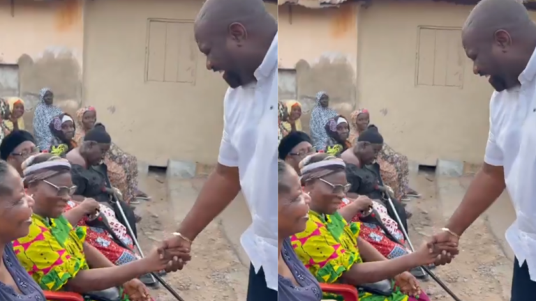 John Dumelo Donates First Parliamentary Salary to Widows in Tesano for Easter