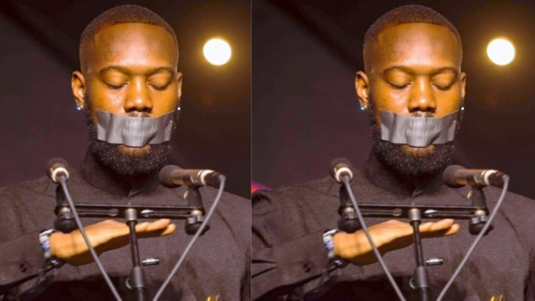 Tulenkey explains why he taped his mouth at 26th TGMAs