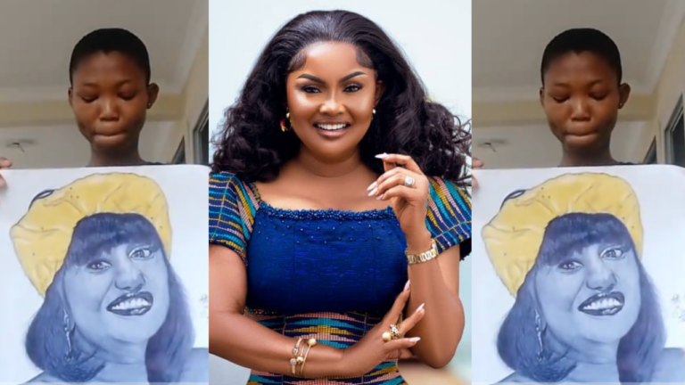 Nana Ama Mcbrown encourages young artist as netizens troll her