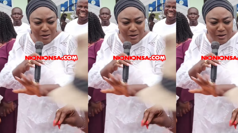 Veteran Actress Irene Opare Performs Shatta Wale’s ‘On God’ at her mother’s funeral
