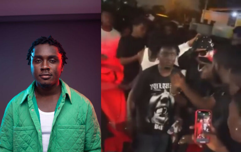 Watch Video Of The Moment Kweku Smoke’s $60,000 Corvette Reportedly Got Damaged At Legon Pent Hall Week To The Surprise Of Many