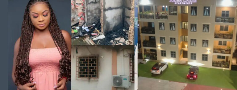 VIDEO: Beverly Afaglo Marvels Netizens With New Apartment Building On The Same Spot Her Family House Got Burnt