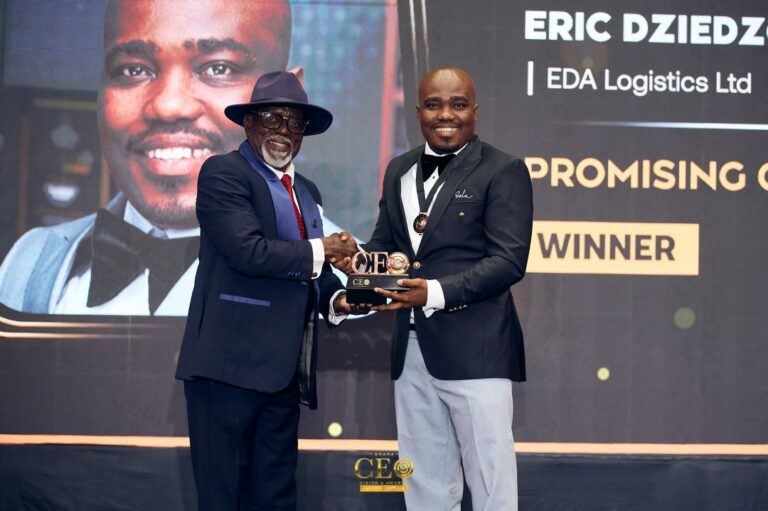 EDA Logistics CEO, Eric Dziedzom Akukumah Honored Promising CEO Of The Year At 2025 Ghana CEO Awards