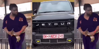 Bishop Ajagurajah happily flaunts car gift from a church member