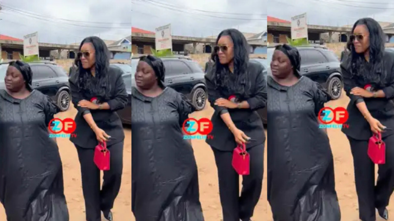 Joselyn Dumas flaunts GHS 93,000 Bag at Roselyn Ngissah’s Mom’s Funeral