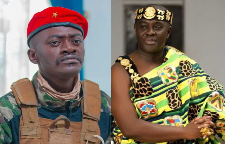 VIDEO: “You Are The Number One Star In Ghana” – Dormaahene Tells Lilwin As He Gifts Him Cash