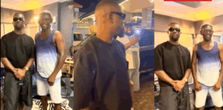 Sarkodie pays Agya Koo a surprise visit inside his mega Kumasi mansion