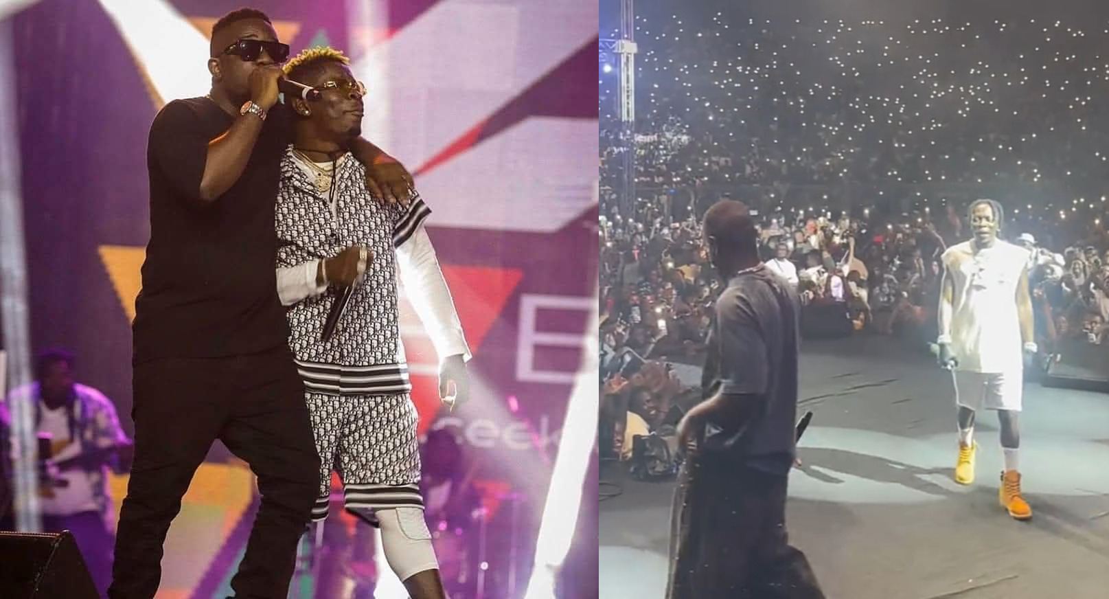#RapperholicHomecoming: Watch Video Of The Moment Sarkodie And Shatta Wale Performed Together Again After Their Long Fallout