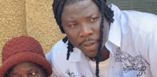 Stonebwoy shares heartfelt moment with his grandmother