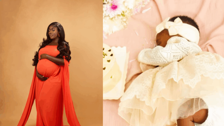 Hajia Bintu shares first photos of her beautiful daughter