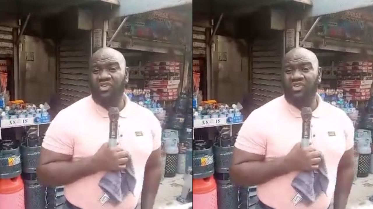 Former Kumawood Actor Cyborg Spotted Preaching On The Streets Of Kumasi